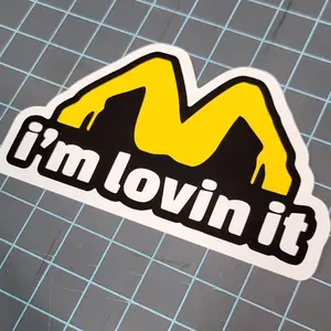 "Ba da ba ba baa, I'm lovin'" it Sticker Decor Decorative Gift