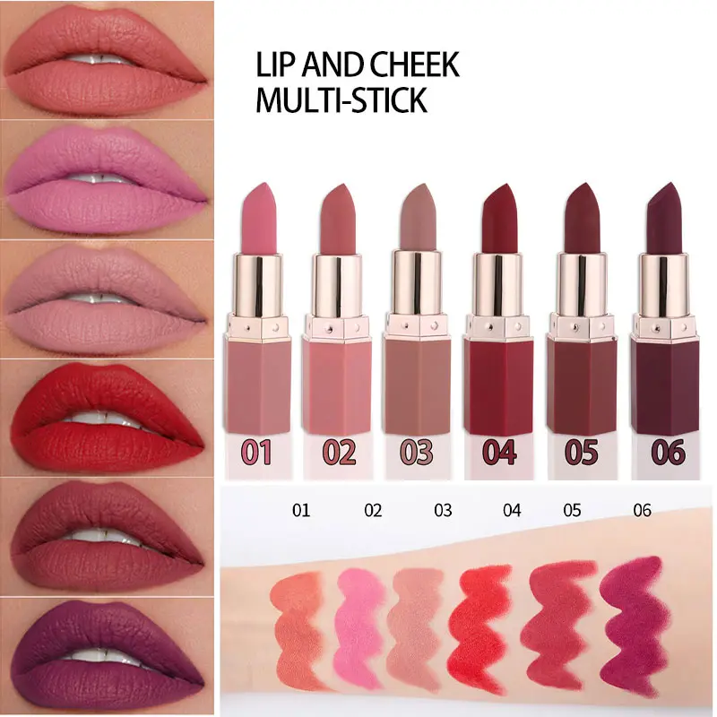 Velvet Matte Lipstick Cosmetic - Long-Lasting Color, Moisturizing, Hydrating, Lightweight, High-Coverage Smooth Lip Care for Everyday Wear, Commuting, Moisturize, Hydrate
