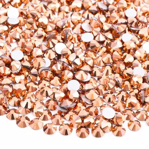 Rose Gold Glass Rhinestones