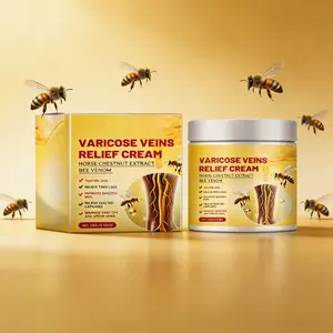 Leg Vein Cream for Varicose & Spider Veins – 100g with Horse Chestnut Extract + Bee Venom – Relieves Tired Swollen Legs, Tightens Loose Skin & Reduces Capillary Dilated – Smooths & Firms Leg Appearance – Daily Relief Cream