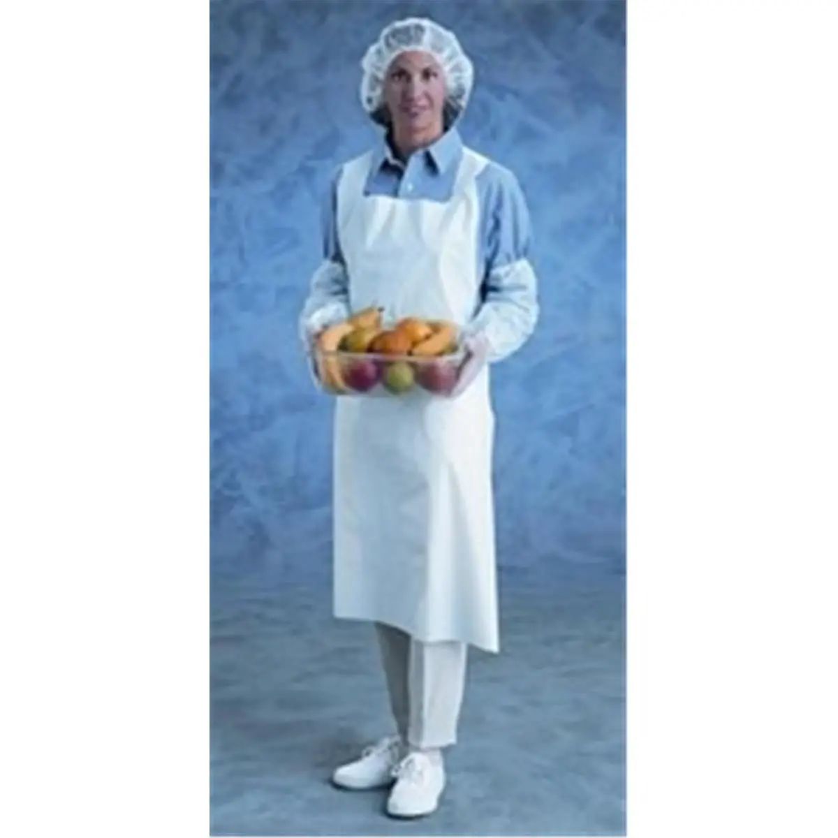 Ansell Disposable Virgin PE Aprons - Blue, 28x46 in, Chemical Res., Fats and Oils Resistance, Home Care Supply