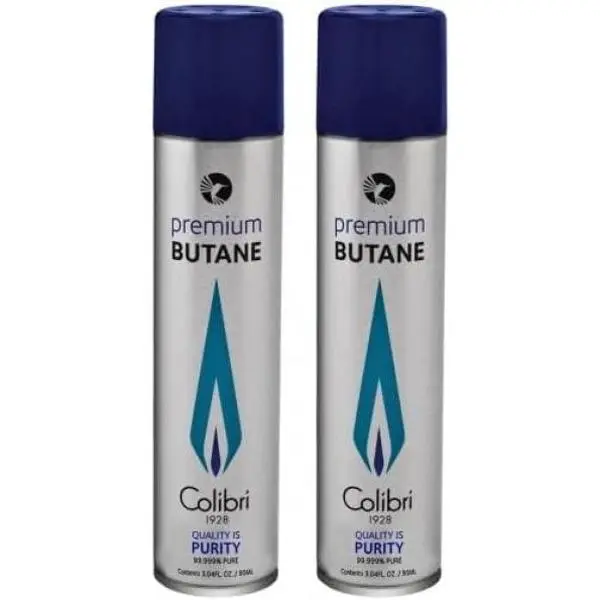 Butane Fuel - Canisters, 99.999% Pure Refill, 90ml (3.04fl oz) Cans, Pack of 2