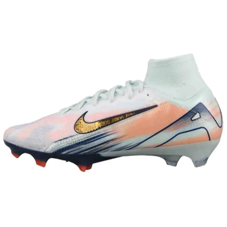 Nike Mercurial Superfly 10 Elite Football Cleats - Men/Women, Flyknit Upper, Comfort, Grip, Durability, White & Blue Trending Maison Mihara House White Official Shoes