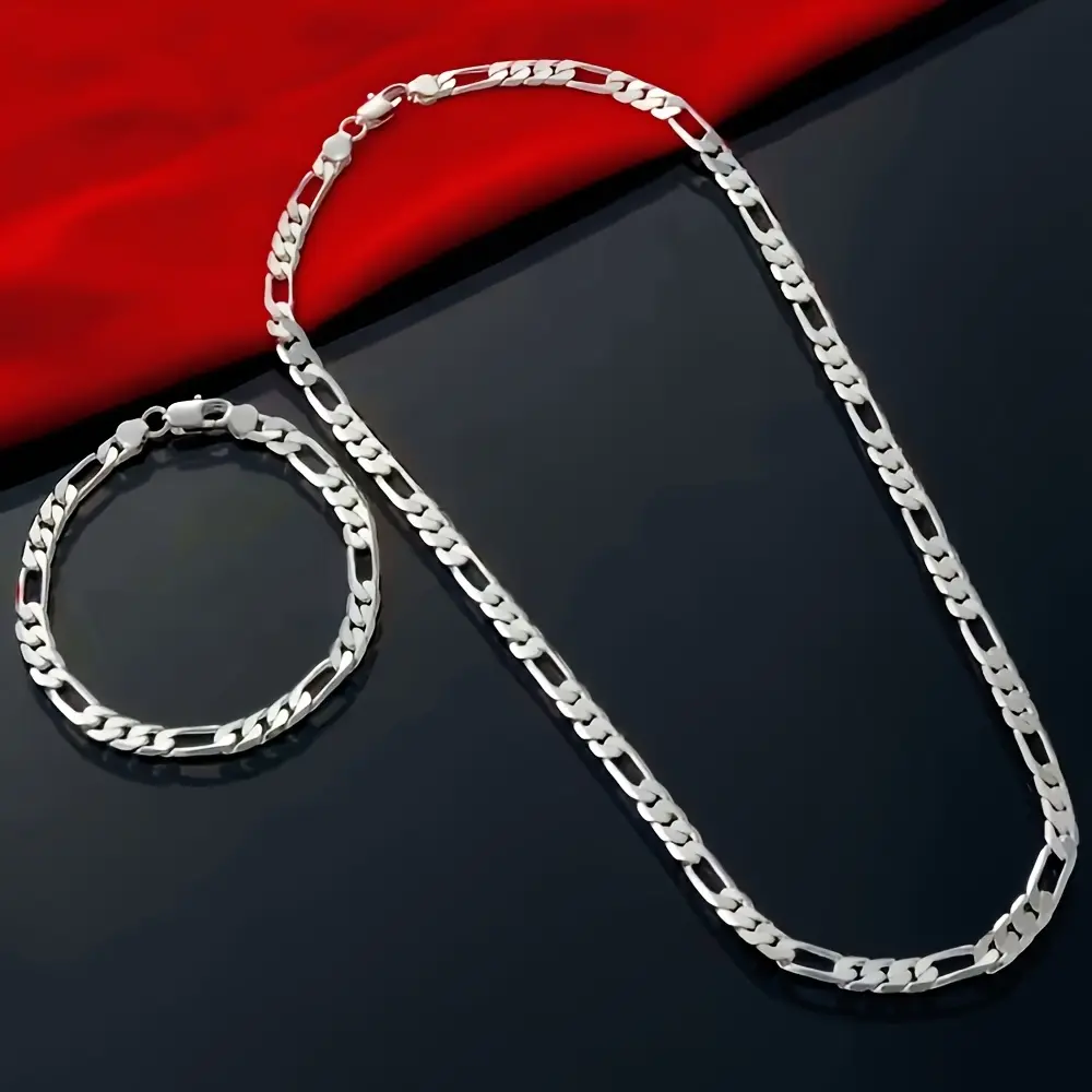 4mm Triple Link Collarbone Necklace - Hypoallergenic Non Tarnish Jewelry, Rhinestone Sparkly Chain & Link Design, Durable Versatile Fashion Accessory for Daily & Party Use, Romantic Gift
