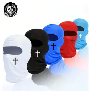 Unisex Mulsion Full Balaclava Face Mask Scarf Shawl, Fashion Print, Multi-Functional Headwear, Windproof Breathable All Season Outdoor Sports Use