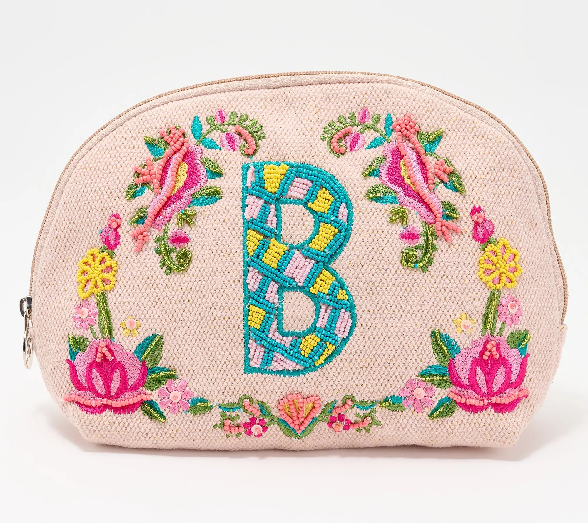 America & Beyond Embellished & Beaded Initial Pouch