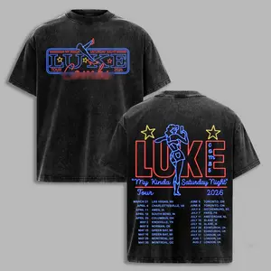 Luke Comp Neon Shirt Tour 2026, My Kinda Saturday Night Tee, Country Concert Shirt, Two Sided Shirt, Unisex Music Fan Gift