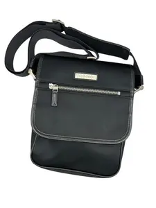 Pre-owned BURBERRY Nylon Crossbody Black Perfect For Daily Use