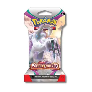 Paldea Evolved - 1 SLEEVED Pokémon Booster Pack - LIVE RIP