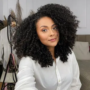 [Clearance Sale] Afro Kinky Curly Wig Human Hair 7x5 M-Cap Max Part Knots Bleached Glueless Wigs Human Hair Plucked Pre Cut Lace Wear Go Wig For Beginners Friendly#tiktoktopwigs