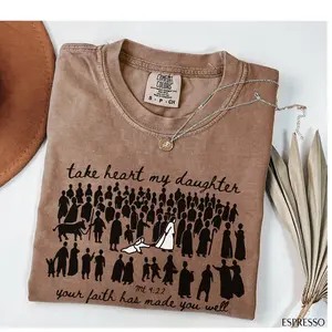 Comfort Colors Christian Graphic TShirt, Scripture Verse Shirt, Bible Verse Shirt, Woman Touches Jesus Christian Shirt For Women, Jesus Shirt Faith Shirt