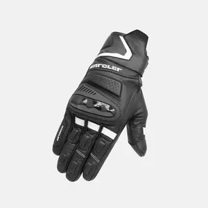 Vortex / Black - White / Men's Motorcycle Gloves