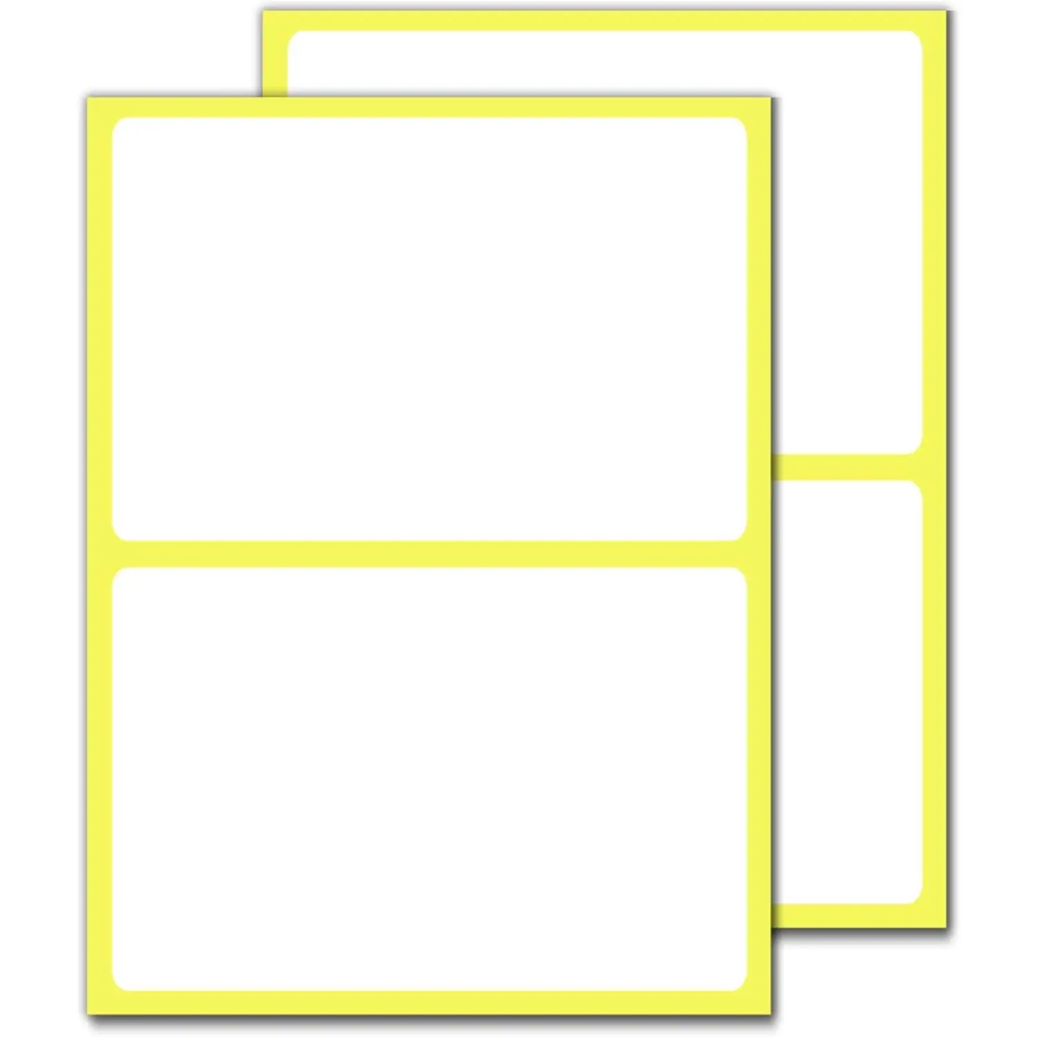 4" x 6" - Large Labels for Storage Bins Organizing, Big White Stick  Adhesive Stickers - 60 count