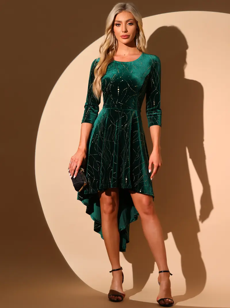 astr lace midi dress green Mac Duggal 68760 Short Wedding Guest Dress– PromGirl main image 0