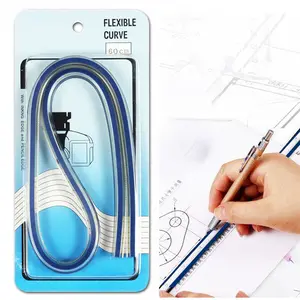 Bendable Engineering Ruler Flexible Curve for Professional Drawings