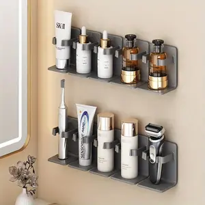 1pc Bathroom punch-free cosmetics storage rack bathroom wall-mounted toiletries storage rack manufacturer wholesale Bathroom Accessory.