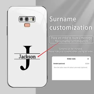 Suitable for [Galaxy Note9] New high-end surname name advanced customized mobile phone case, exquisite and gorgeous 995