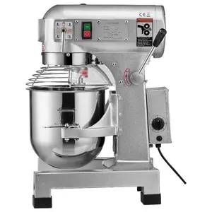 VEVOR Commercial Food Mixer, 18.7L Commercial Stand Mixer with 3 Adjustable Speeds, 1100W Dough Mixer with Stainless Steel Bowl and 3 Mixing Attachments, Ideal for Restaurant, Bakery, Pastry shop, Caf