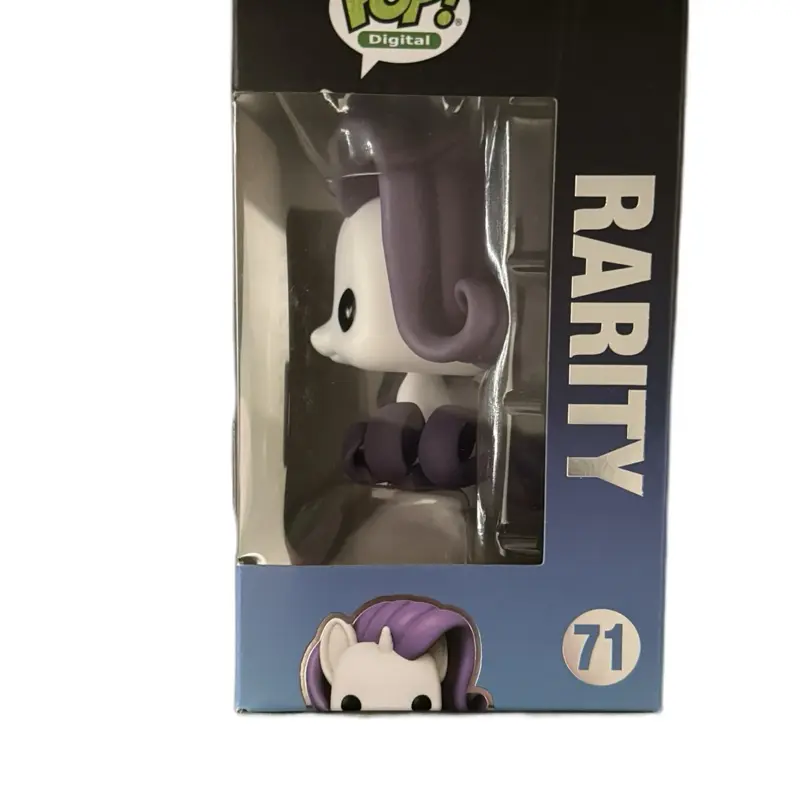Funko Pop figure from the My Little Pony series. It is numbered #71 Rarity