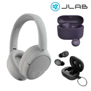 JLab 3-Pack: JBuds Lux ANC Headphones & Go Pop+ Earbuds & JBuds Mini Earbuds Gift Set