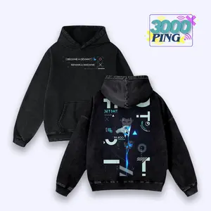 Detroit Become Human Hoodie & T-Shirt Connor RK800 Graphic, Vintage Acid Wash Apparel, Android Gaming Merch, Cyberpunk Pullover, Unisex Cotton Top
