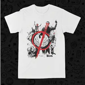 The Boys Graffiti Graphic T Shirt Unisex Cotton Tee Movie Fan Shirt, Superhero Streetwear Tee, Casual Shirt Men Women