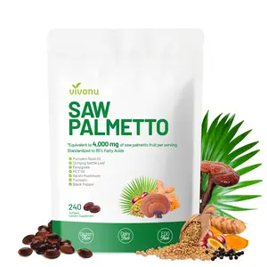 【LAST-CHANCE】VIVONU SAW PALMETTO｜Boost Vitality｜Hormone Balance｜Immune Function Support｜Muscle Recovery｜Saw Palmetto｜Fenugreek｜Reishi｜Turmeric｜240 Capsules