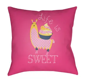 Livabliss LI028-2020 Littles 20 x 20 x 4 in. Throw Pillow, Yellow - Medium