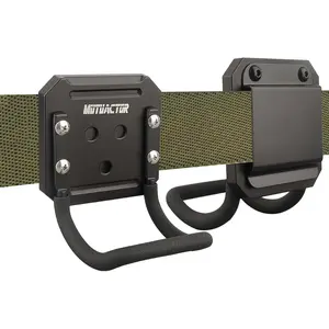 Hammer Holder Belt Clip,Non-Slip Tough Tool Clip Drill Holder for Tool Belt,Quickly Access Tool Belt Clip Hammer Holster for Power Drill Drivers Heavy Duty Hatchet Hammers Mallets (1 Set)