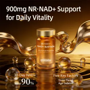 AIDEVI NAD+ Sustain 900mg NR Supplement for Cellular Energy & Mitochondrial Health Boost 90% Vitality Support - Healthcare, Vitamin