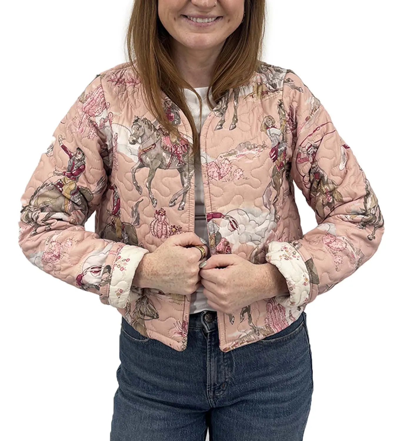 Birdie Rose Cropped Quilted Jacket