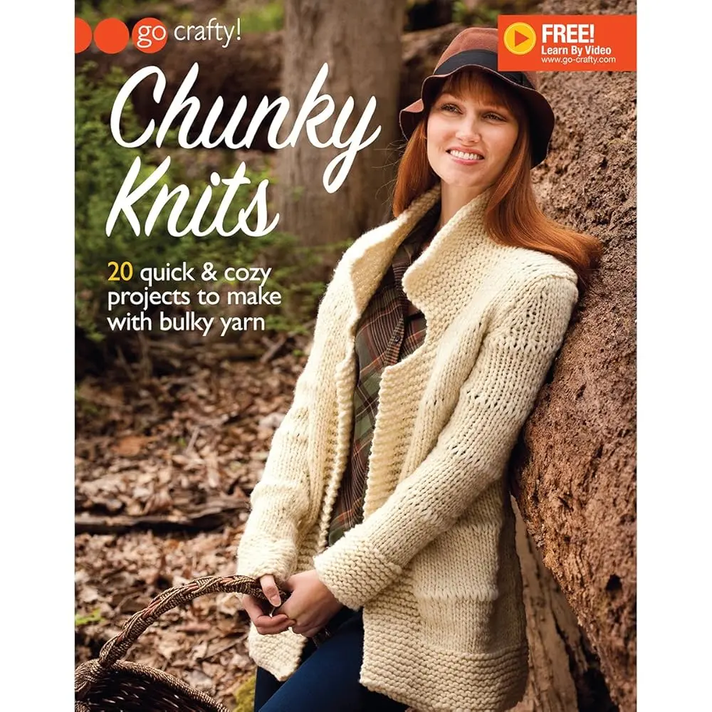 Hazard-Free Chunky Knitting Book for Casual Ladies - 20 Quick Cozy Bulky Yarn Projects, Basic Long Sleeve Accessories, Vests, Free Online Tutorial Videos