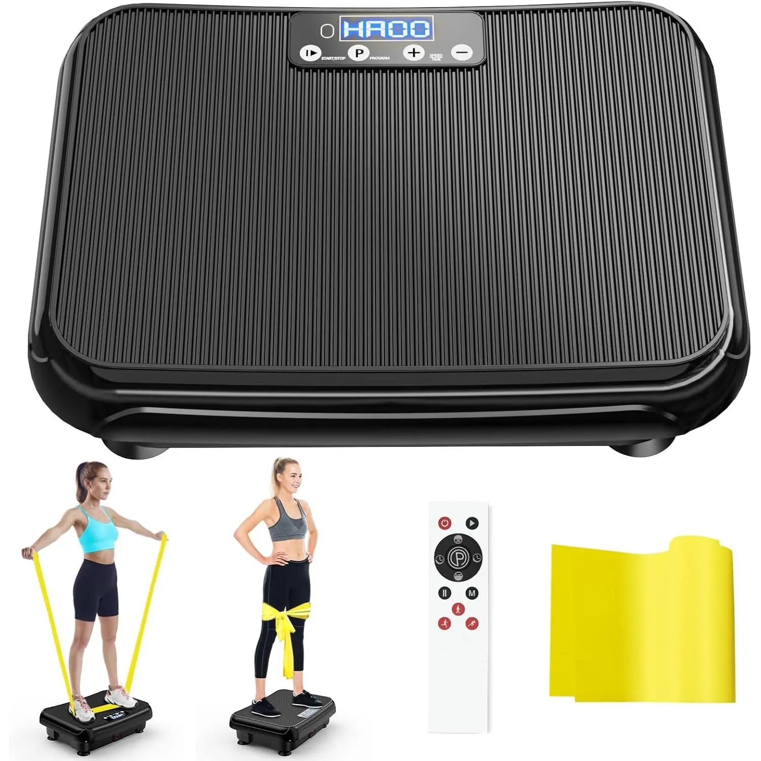 Vibration Plate Exercise Machine: TISSCARE Vibrating Plates for Lymphatic Drainage and Weight Loss, 300Lbs Capacity Full Body Power Shake Workout Platform for Home Cardio Fitness machine