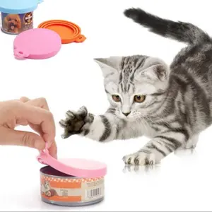 Silicone Pet Food Can Cover, 1pc 3-in-1 Sealing Lid for Dog and Cat Food, Moisture-proof and Freshness Seal, Universal Fit