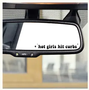Hot Girls Hit Curbs Vinyl Stickers Available in Many Colors and Sizes - Car Stickers - Set of 2
