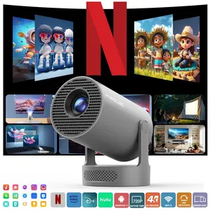 Outdoorfun 8K/4K/1080P Decode 1080P HY300Pro+ Projector with 290ANSI Auto Keystone Correction Dual-Band WiFi6 & Bluetooth5.4 Android 14 1280x720P for Home Cinema Portable Movie Theater Gift - Audio