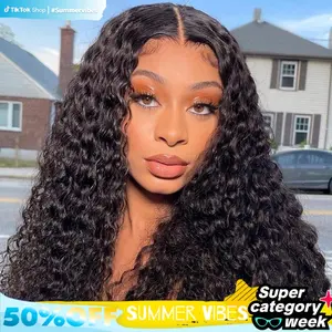 Alipearl Wig Glueless Natural Black Deep Wave 4x7 Lace Closure Wig Pre Cut Pre Bleached Ready Go Wigs Human Hair #FallFreshness