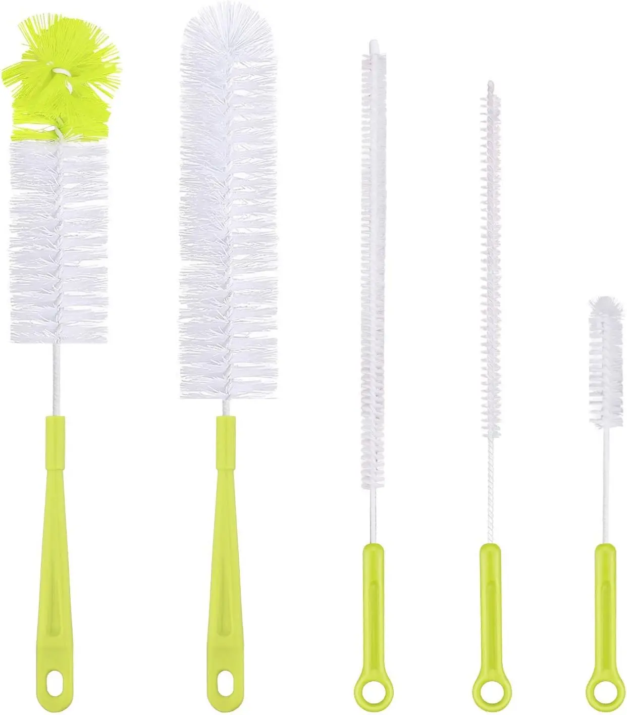 [New Deal] Bottle Cleaning Brush Set - Long Handle Bottle Cleaner for Narrow Neck Beer Bottles, Sports Water Bottles with Straw Gift Bottlewasher, Baby Bottle, Sports Bottle Use