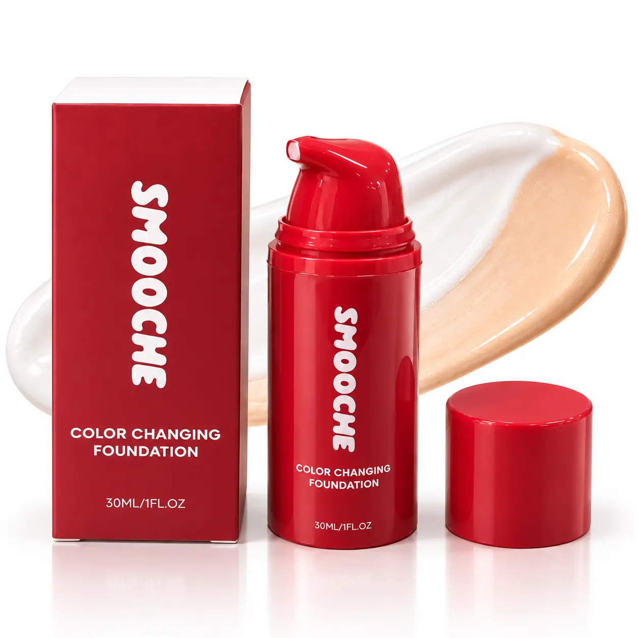Hydrating Color-Adapting Liquid Concealer & Foundation - Lightweight Dewy Skin Flawless Base, Water-Like No Makeup Look Formula for Light Skin Tone