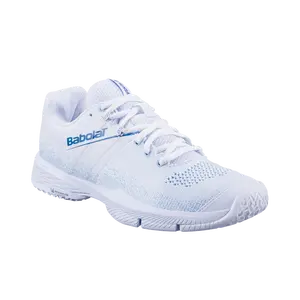 Babolat Sensa White/ Cool Blue Women Padel Shoes