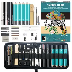 Sketching Pencil Set with Storage Box, 50pcs/set Drawing Pencil Set, Art Supplies for Beginners & Professional Artists
