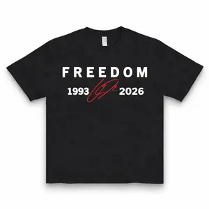 Freedom 1993 To 2026 Unisex Casual T-Shirt | 100% Cotton Graphic Printed Crew Neck Short Sleeve Summer Apparel for Men & Women - Menswear