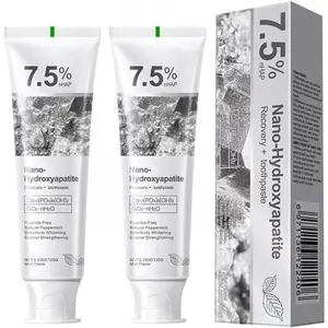 7.5% Nano Hydroxyapatite Toothpaste, Fluoride Free, Enamel Repair & Gum Health, Natural Peppermint, Sensitive Teeth, 4.23 oz