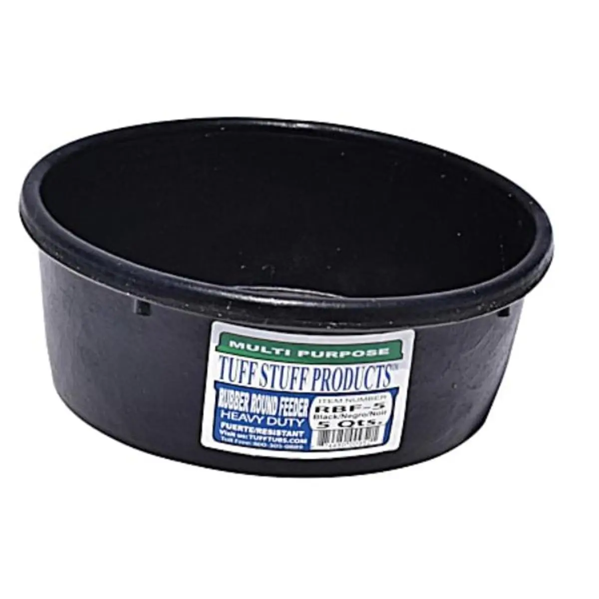 5 qt. Rubber Round Feeder