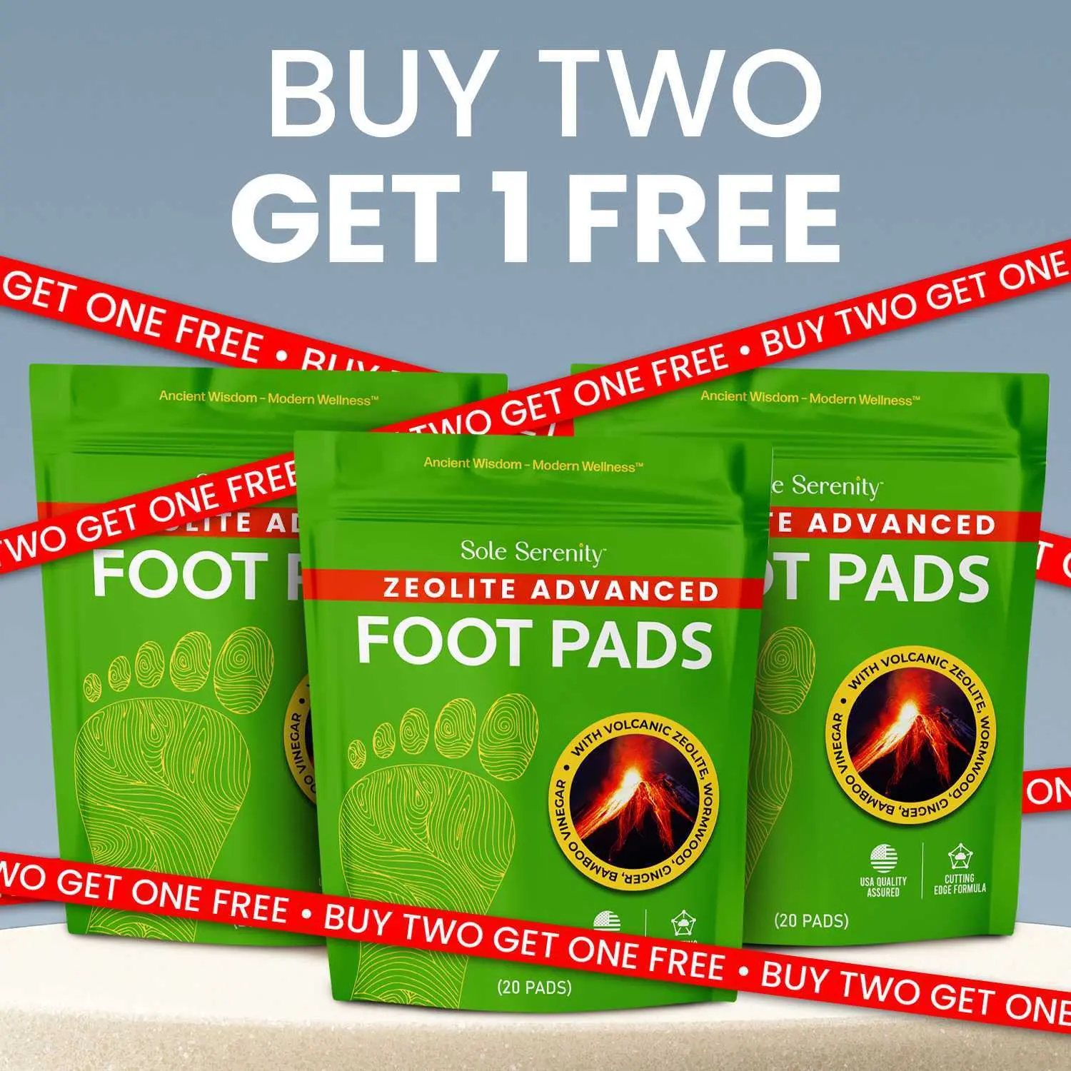 3packs Cleansing Detox Foot Pads