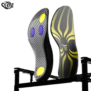 Premium Carbon Fiber High-Rebound Insoles – Full-Length PU Gel Inserts for Basketball, Running & Soccer | Boost Speed & Performance