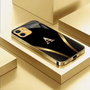 Suitable for [iPhone 12] high-end  phone case，Choose from 26 sophisticated, minimalist letters—featuring a premium, understated design.YM99