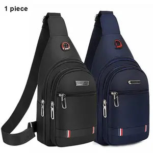 Mens Crossbody Sling Bag Chest Shoulder Workout Fanny Pack Backpack Sport Travel, Canvas Shoulder Bag
