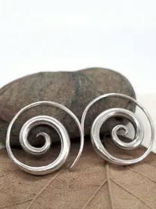 Bohemian Spiral Earrings for Elegant Women, Unique Spiral Shape and Creative Holiday Gift, All Season Party Jewelry Accessory