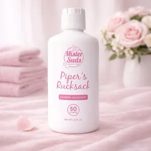 Mister Suds Liquid Laundry Detergent - 50 Loads - Naturally Derived Ingredients - Veteran Owned Business - Hypoallergenic - Made in USA